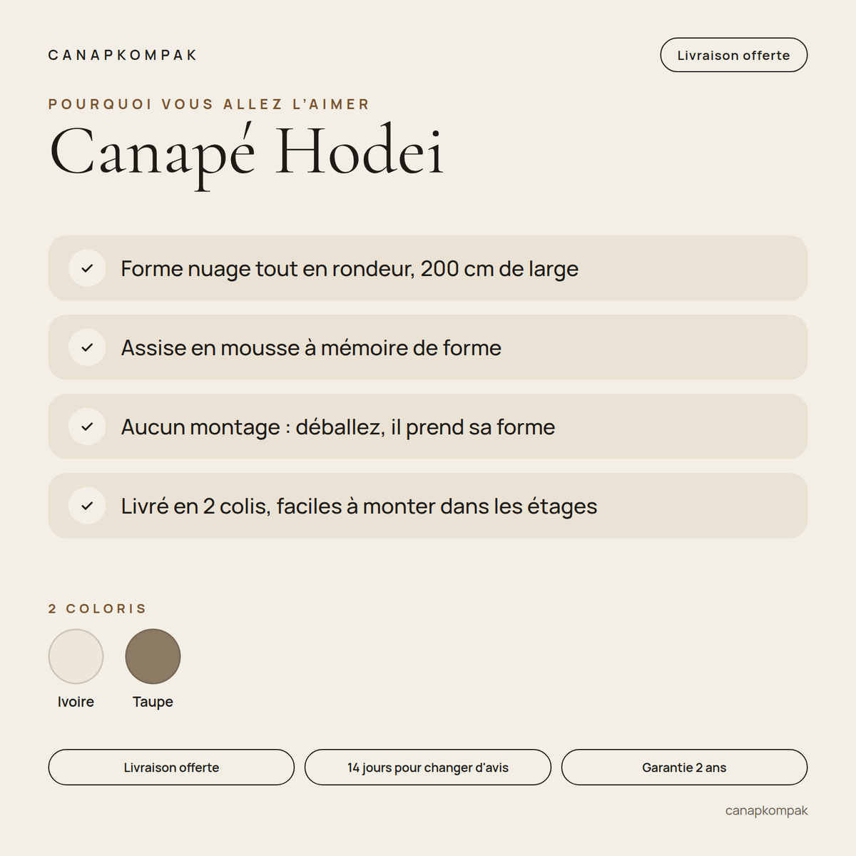 Canapé Hodei